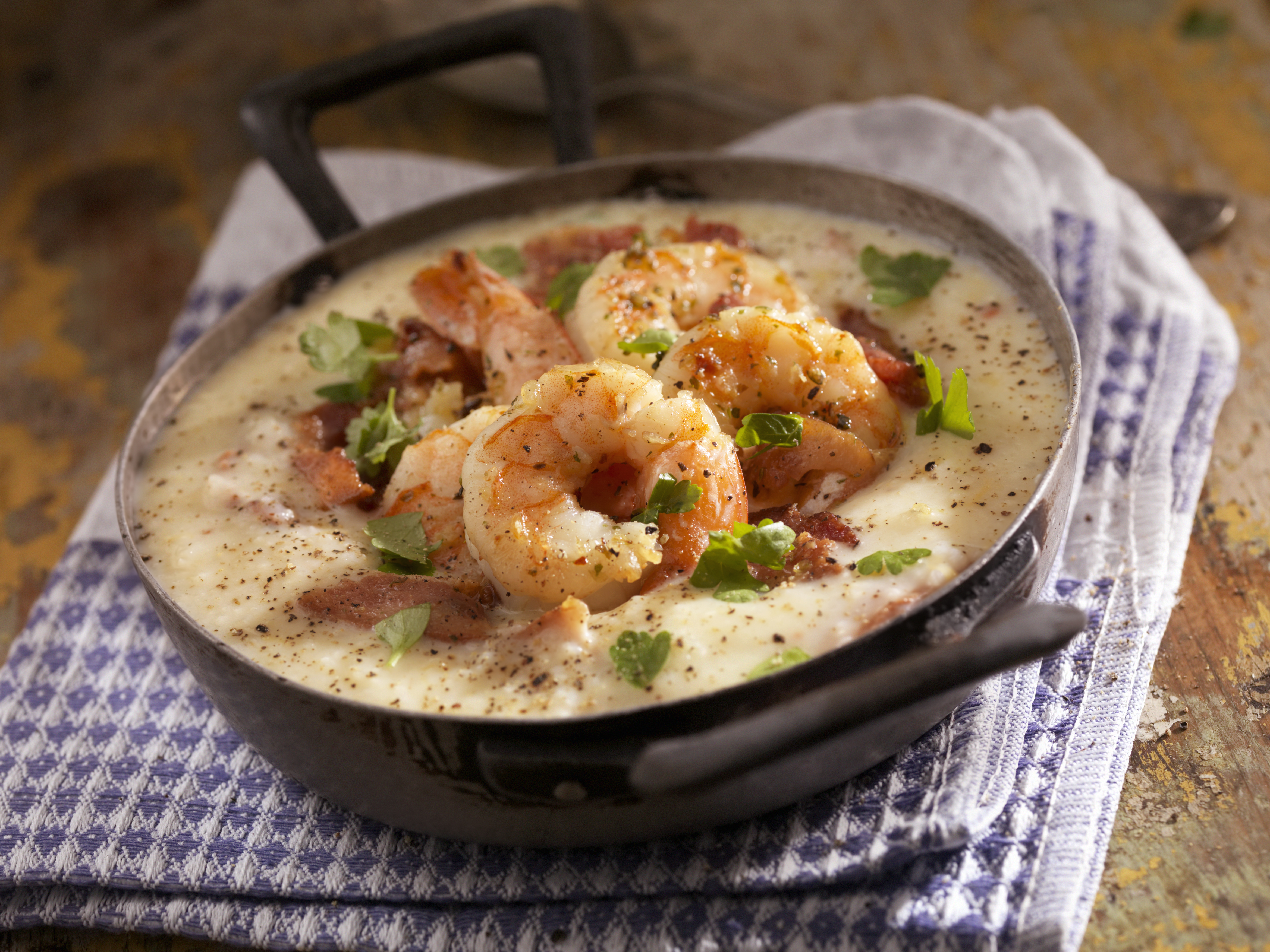 Camarones cremosos