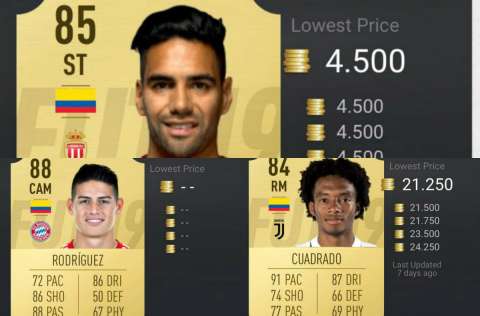 Los diez mejores futbolistas colombianos en FIFA 19