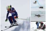 La aparatosa caída de una esquiadora en Sochi