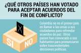 ¿Qué otros países han votado para aceptar acuerdos del fin de conflicto?