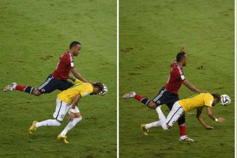 Camilo Zúñiga "jamás pensaría en romper a Neymar"