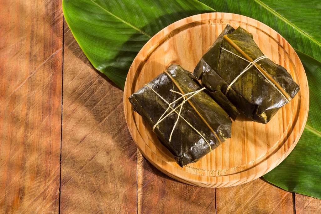 Tamal tradicional colombiano