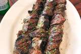 Receta para preparar shish kebab de lomo de res