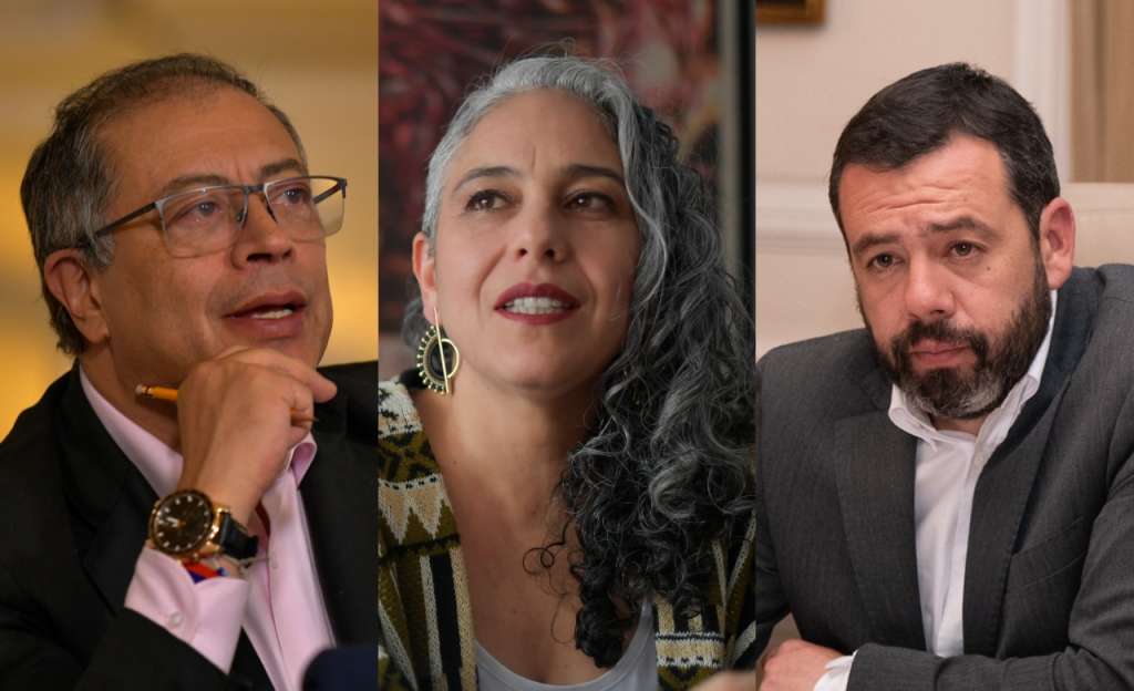 Gustavo Petro, María José Pizarro y Carlos Fernando Galán.