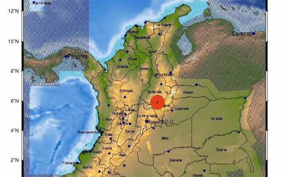 El Servicio Geológico Colombiano reportó un sismo a las 3:30 de la mañana de este lunes 11 de octubre.