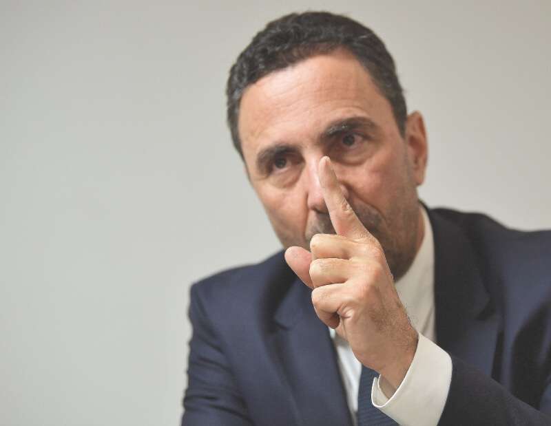 Según Jorge Londoño, la reclamación a las aseguradoras por las pérdidas en Hidroituango son de $3 billones, de las más grandes del mundo. Ante la pregunta del nombre de las aseguradores, guarda silencio. / Gustavo Torrijos