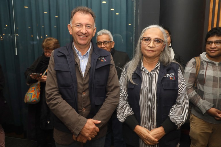 Luis morales y Ruth Chaparro