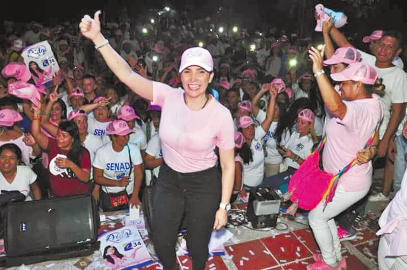 En tiempos de campaña, electoral Aída Merlano gozaba de una alta popularidad. / El Heraldo