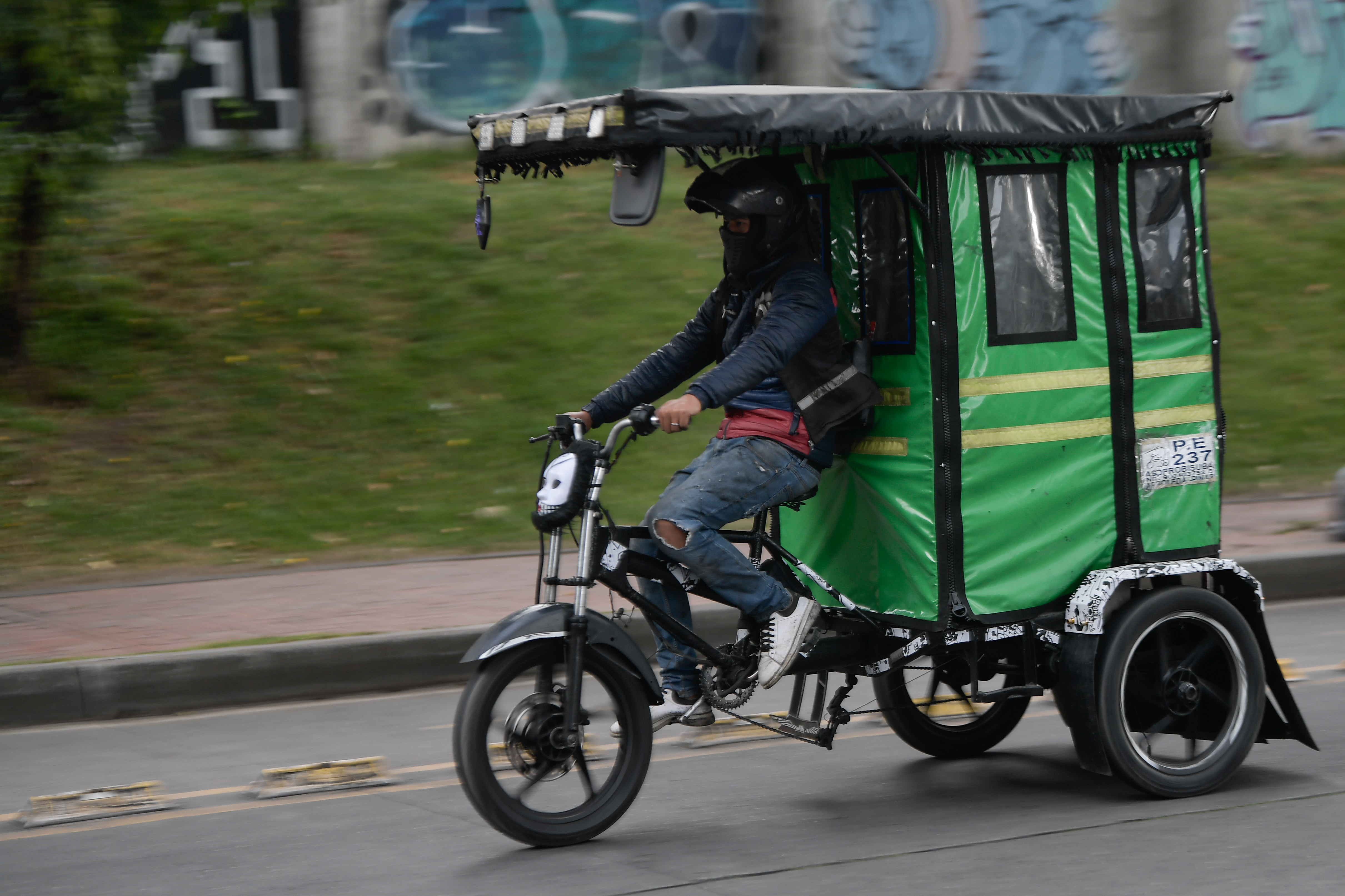 Bicitaxis en Bogotá