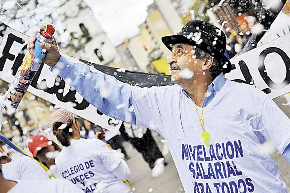 El paro de los funcionarios de la Rama Judicial cumple 24 días. / Andrés Torres