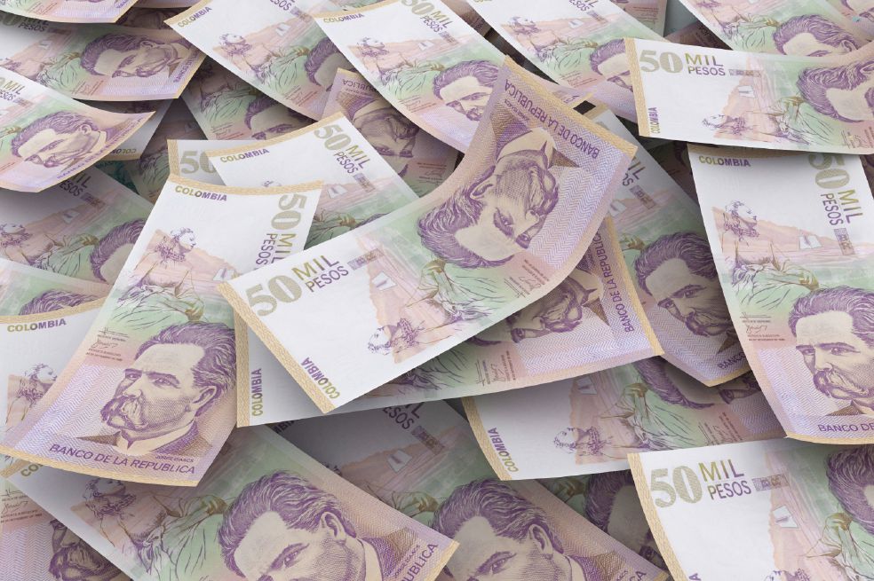 El peso colombiano con mal desempeño.