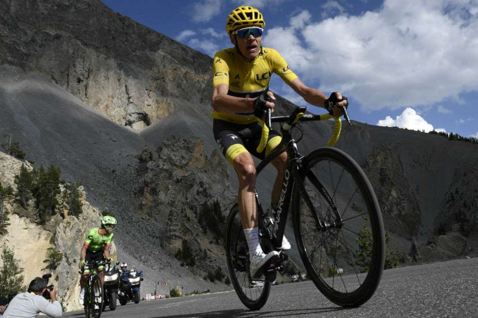 Chris Froome, pedalista del Team Sky. / AFP