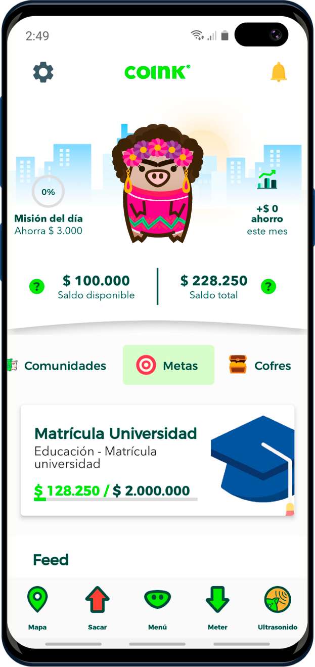 Así se ve la interfaz de Coink.