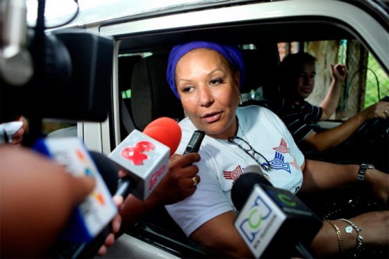 La exsenadora Piedad Córdoba líder de Colombianos por la Paz.
