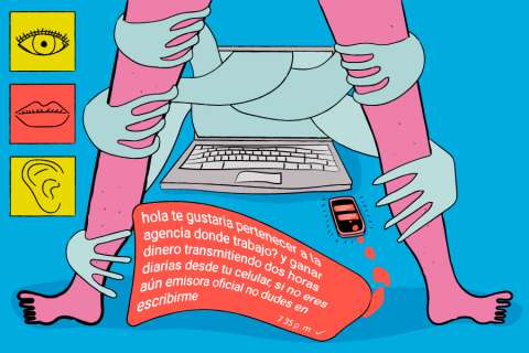 El desencanto de una modelo webcam en Colombia