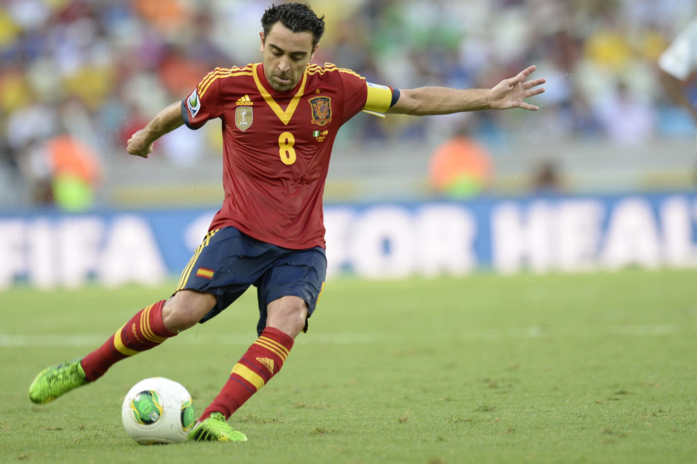 Xavi Hernández, de 33 años de edad, jugador del Barcelona y de la selección de España. / AFP