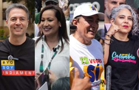Quintero, Corcho, Bolívar y otros precandidatos que estuvieron en las marchas