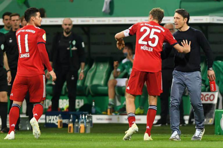 Con James desde el minuto 76, Bayern clasificó a la final de la Copa de Alemania