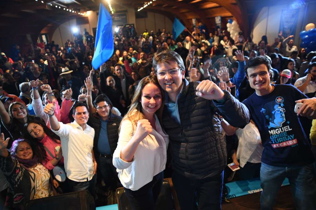 Cierre de campaña de Miguel Uribe Turbay a la Alcaldía de Bogotá.
