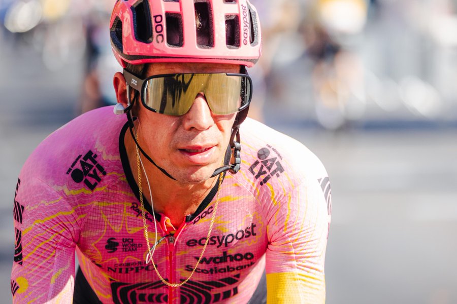 Rigoberto Urán, pedalista del EF, en la Vuelta a España.