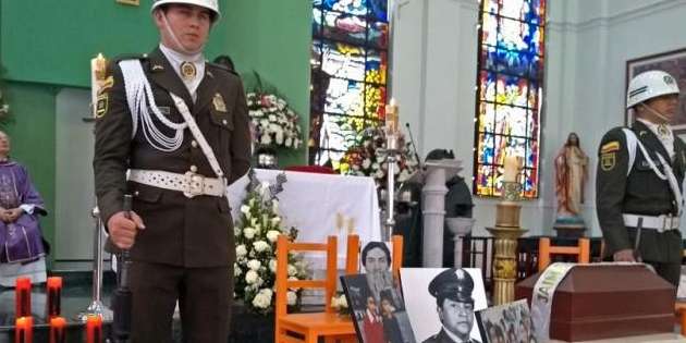 Ceremonia de entrega de los restos del sargento de la Policía, Jaime Benítez Prieto. / Unidad de Víctimas 