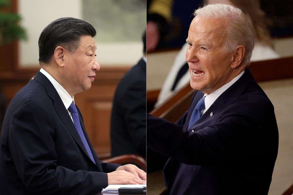 Xi Jinping y Joe Biden. EFE y AFP