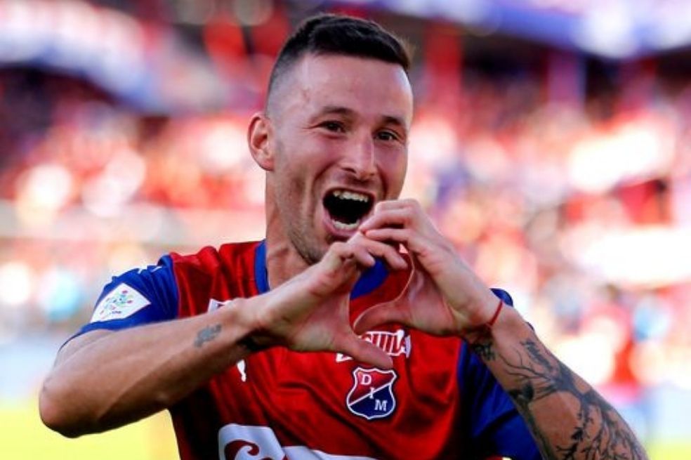 Luciano Pons, autor de los dos goles de Medellín contra Deportivo Cali en la Fecha 3 de la Liga BetPlay.