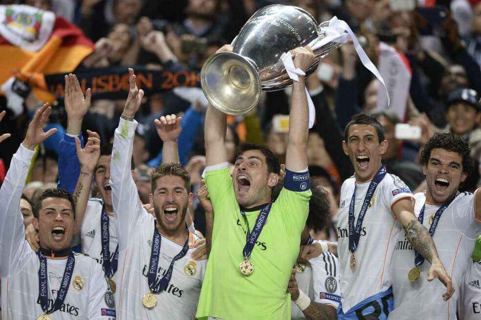 Hace seis años en Lisboa, el Real Madrid celebró su décimo título en la Champions League. / AFP