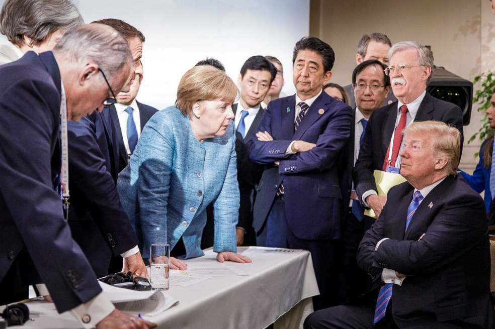 La foto fue tomada por Jesco Denzel, especialista en fotos y retratos oficiales, un fotógrafo alemán premiado con el World Press Photo.
/ Jesco Denzel / Bundesregierung / AFP