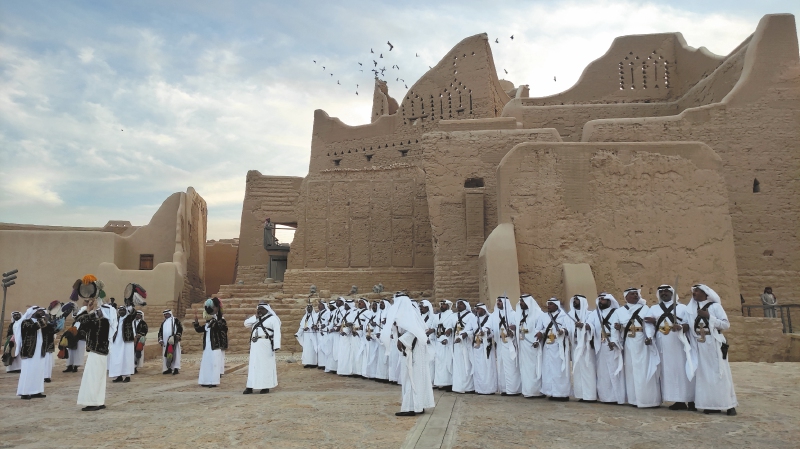 At Turaif, en Diriyah, al noroeste de Riad, en Arabia Saudita, un destino que le está apostando al turismo sostenible.