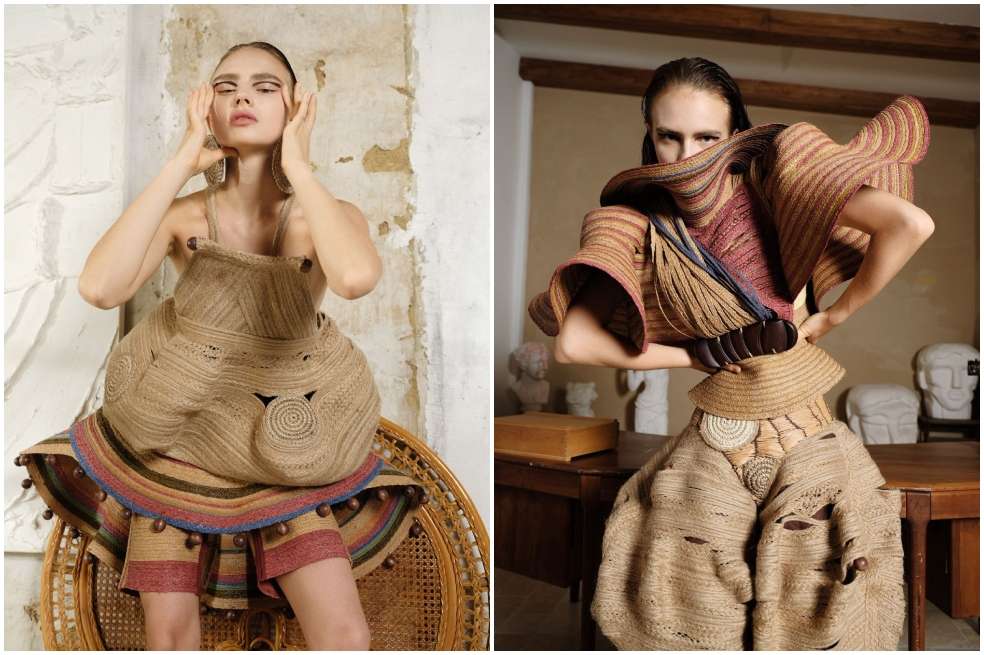 Dos de las creaciones de la diseñadora colombiana Isabella Pérez. / Cortesía