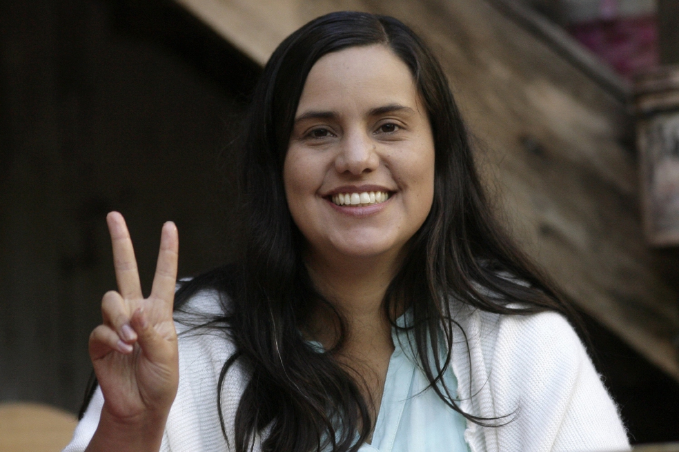 Verónika Mendoza, excandidata presidencial peruana, habla del futuro de su país. / AP