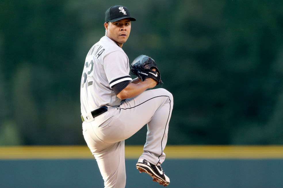 José Quintana lanzador colombiano de Grandes Ligas. / AFP