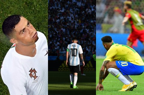 Messi, Cristiano y Neymar, los tres grandes soldados caídos de Rusia 2018