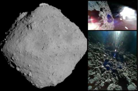 Las increíbles imágenes de Ryugu, el asteroide al que llegó la sonda japonesa Hayabusa 2