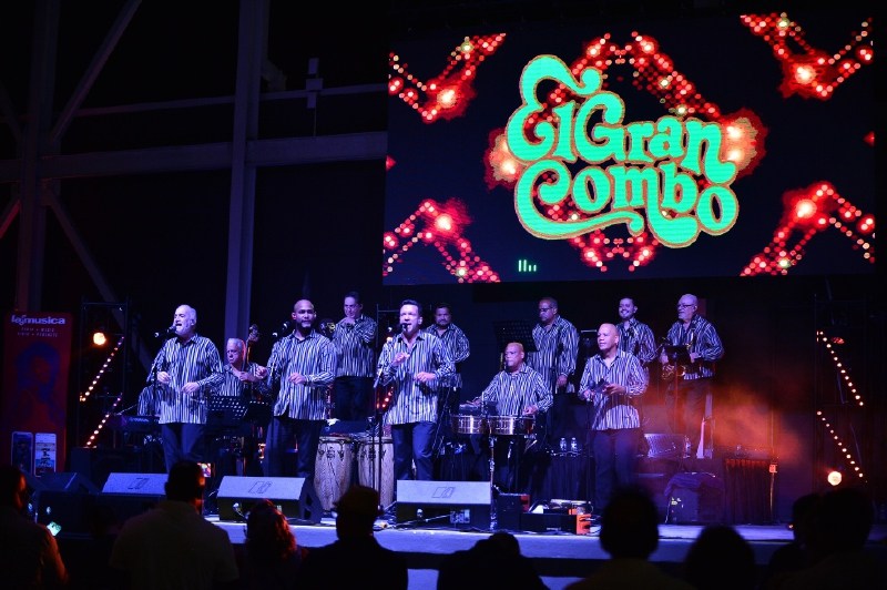 MIRAMAR, FL - MAY 01: El Gran Combo De Puerto Rico performs on stage during Festival De La Zalsa at Miramar Regional Park Amphitheater on May 1, 2021 in Miramar, Florida. (Photo by Johnny Louis/Getty Images)
