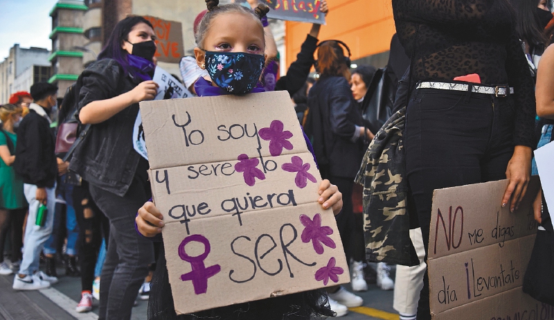 Mujeres de todas las edades hicieron parte de la marcha. /Diana Sánchez M.