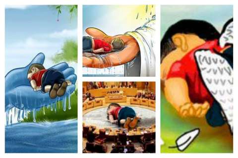 Así fue el homenaje mundial a Aylan Kurdi, el angelito sirio ahogado en el Mar Egeo