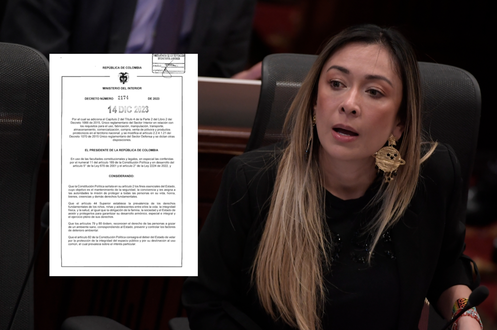 Katherine Miranda fue la autora de la ley que regula el uso de pólvora en el país.