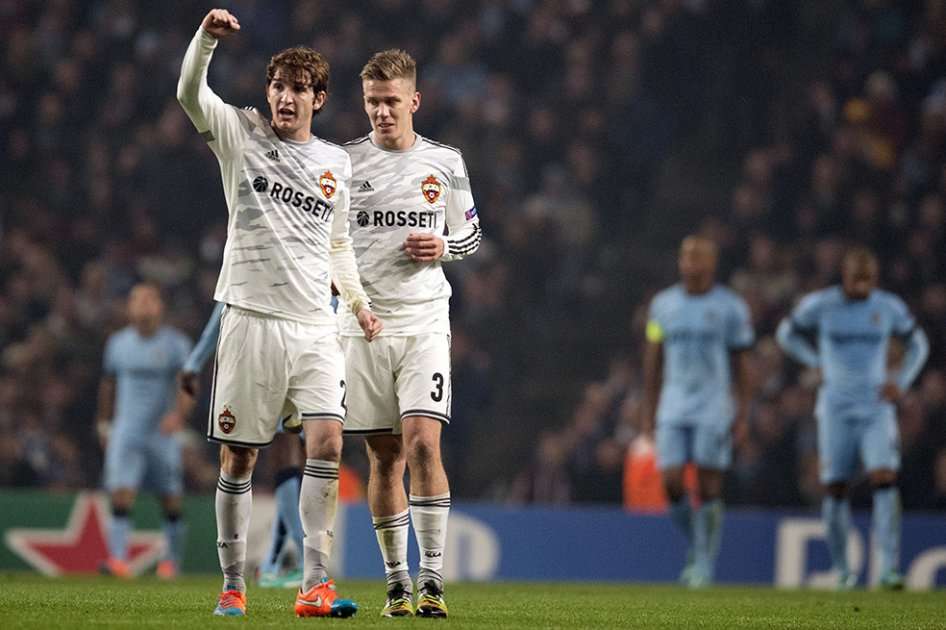 CSKA de Moscú venció al Manchester City. Foto: AFP