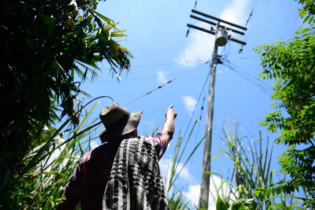 Vereda ubicada en el municipio de La Peña Cundinamarca que sufre constantes cortes de energía