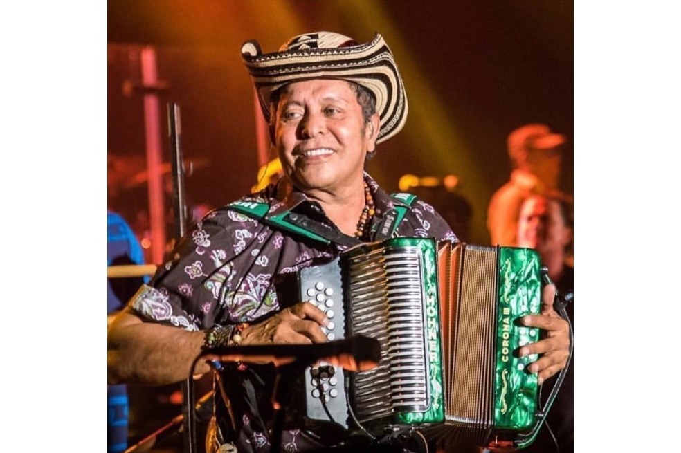 Egidio Cuadrado toca el acordeón desde los 6 años de edad y se convirtió en Rey Vallenato en 1985.