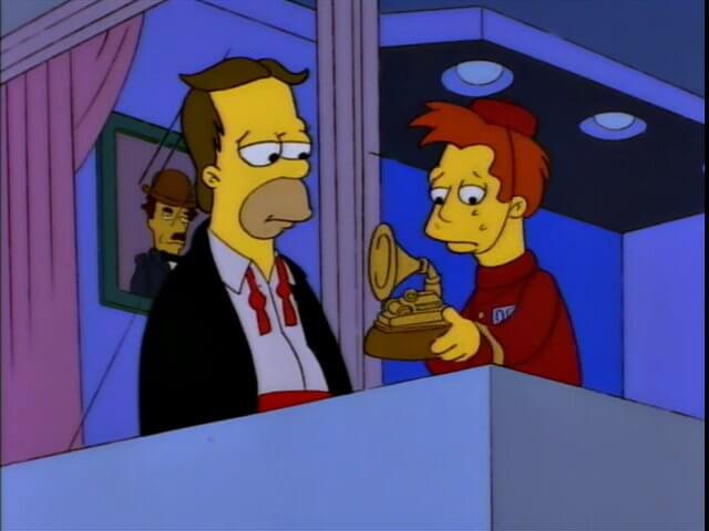 Cuando Homero hizo parte de Los Borbotones, un cuarteto de música soul integrado por el jefe de la familia amarilla, el profesor Seymour Skinner, Barney Gómez y Apu, obtuvo un Grammy.