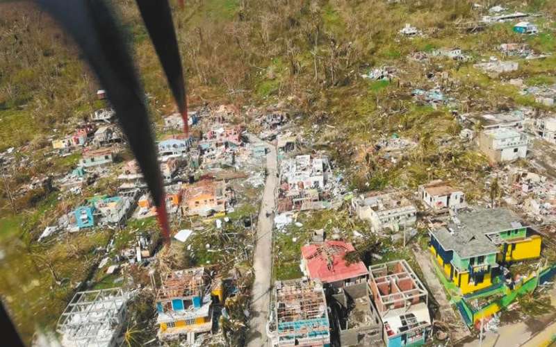La destrucción en Providencia fue casi total. / Cortesía