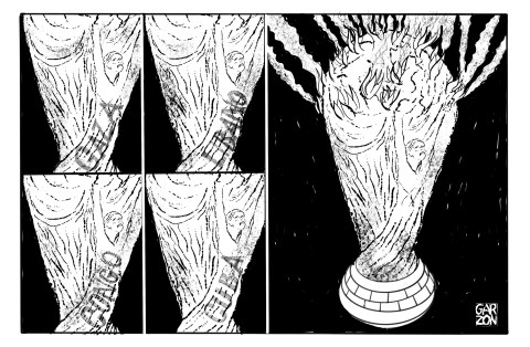 Cartones de Garzón: Deshumanismo mundial