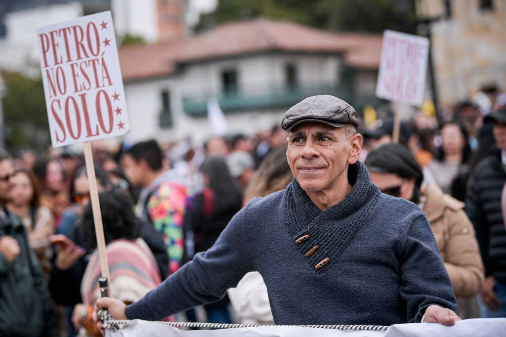 Las manifestaciones a favor del presidente Gustavo Petro se citaron a las 9:00 a. m. en la Plaza de Bolívar.