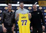 Así fue la presentación de Luka Dončić en Los Angeles Lakers