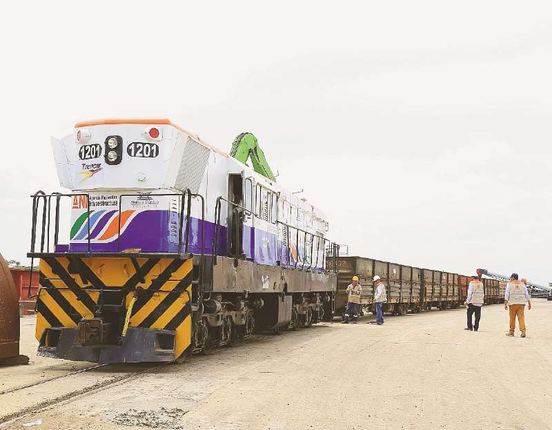 Tren de prueba en el corredor férreo Santa Marta-La Dorada. / Cortesía - ANI