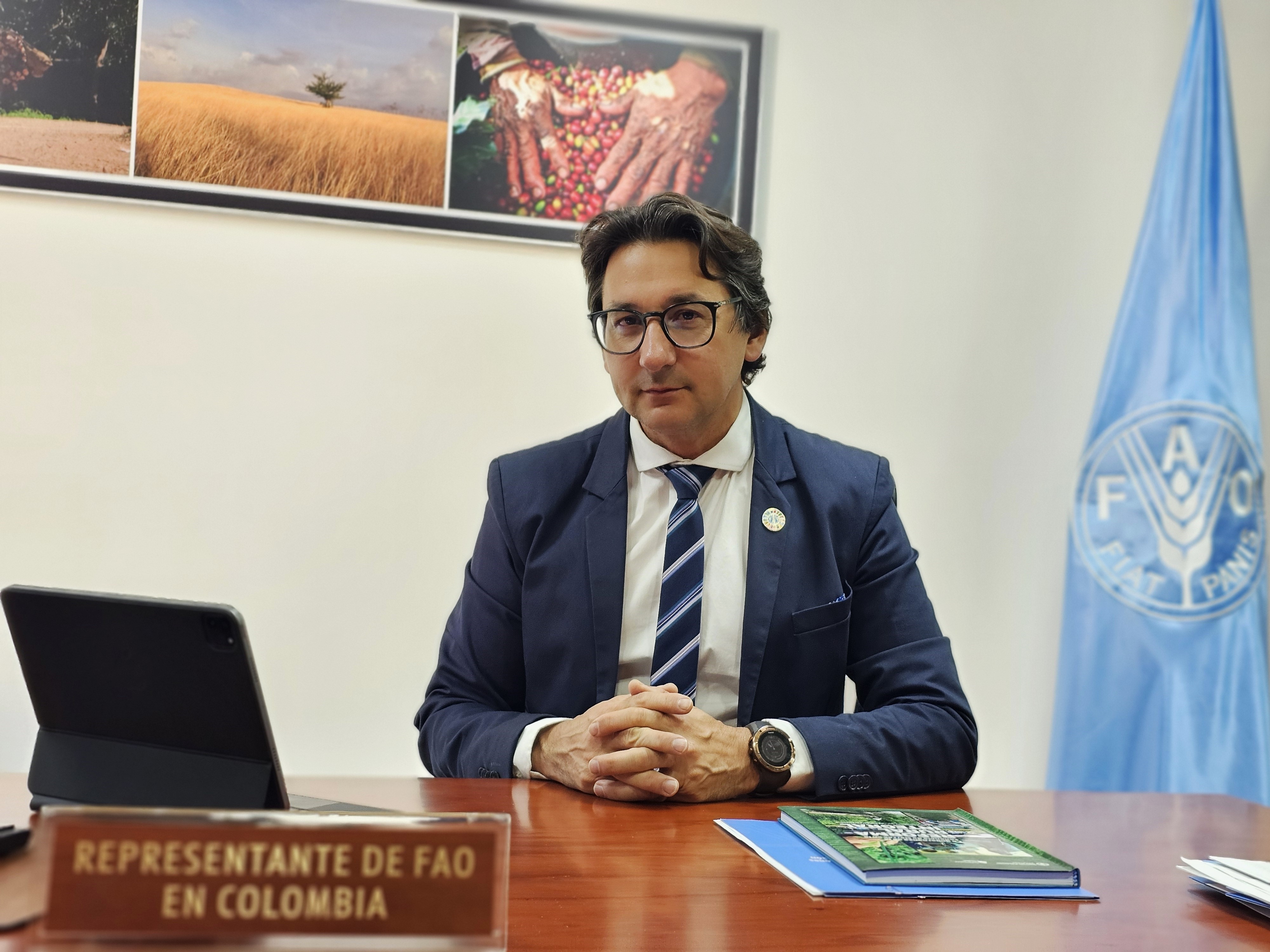 Representante de las Naciones Unidas para la Alimentación (FAO) en Colombia, Agustín Zimmermann.