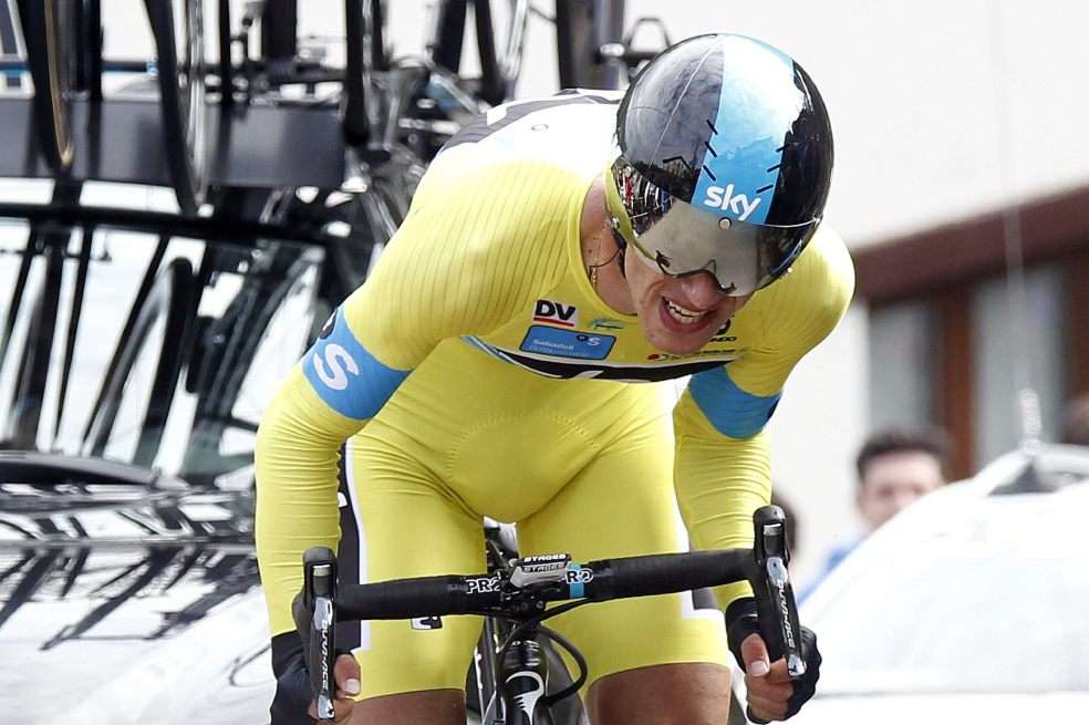 Sergio Luis Henao, pedalista del equipo Sky. / AFP
